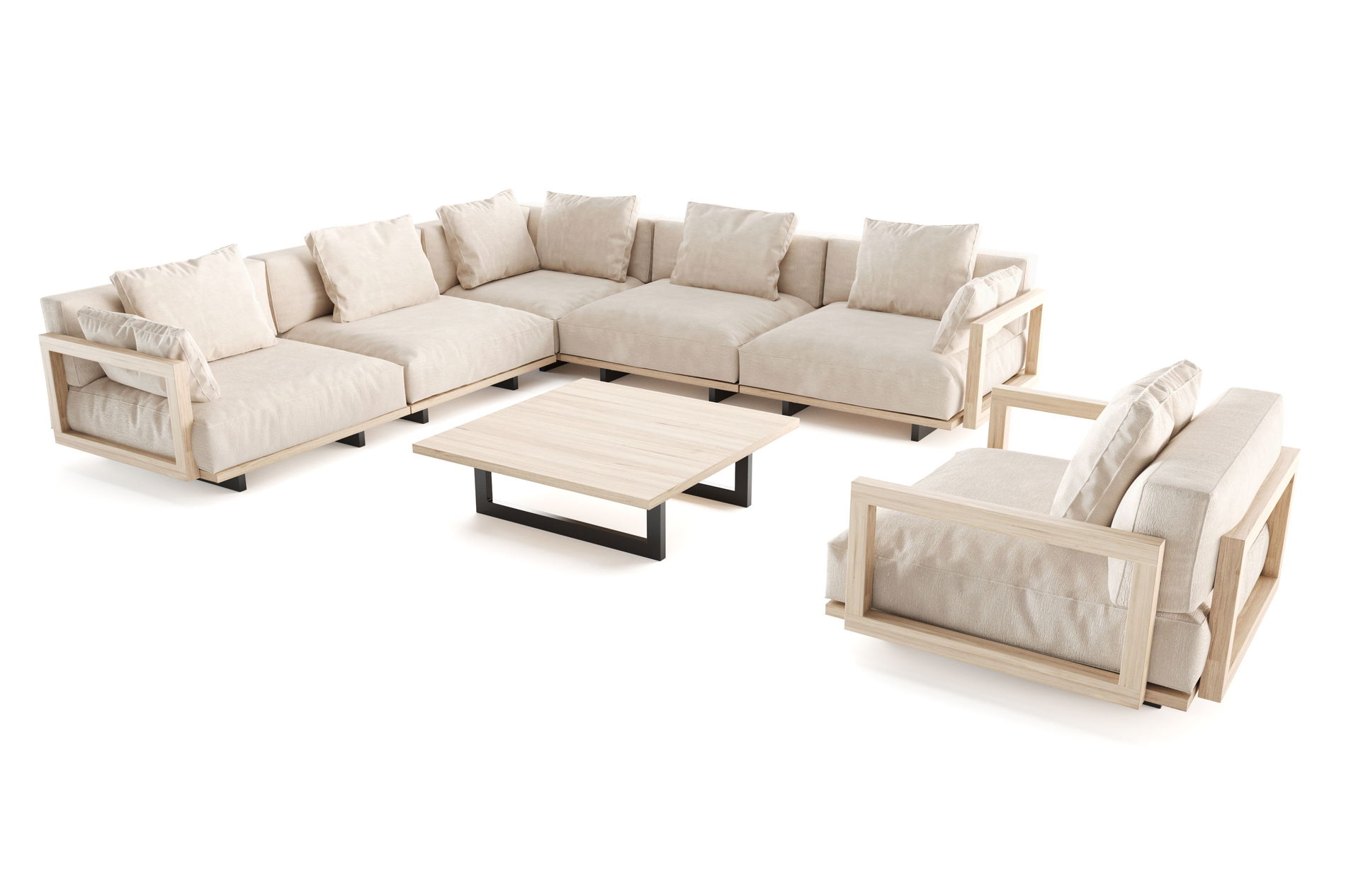 Auckland Lounge Plus - Gestell schwarz