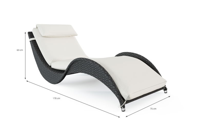 Wave Sun Lounger Compact