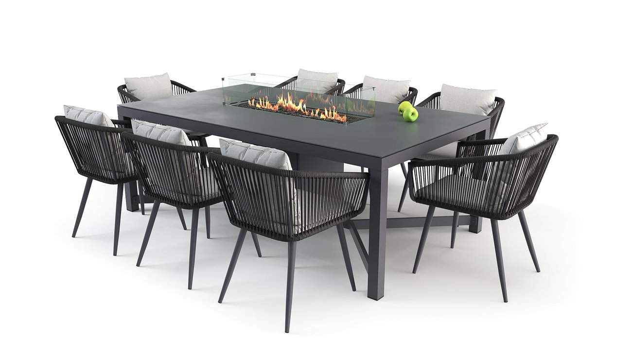 Caldera Dining Essgruppe mit 8 Stühlen