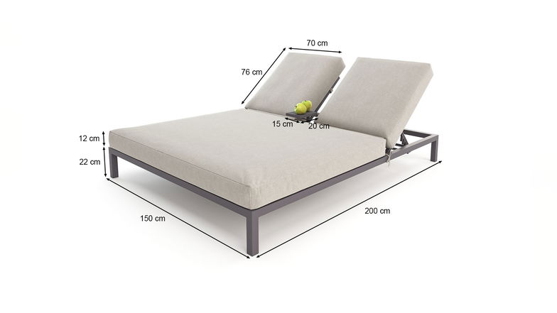 Plaza Sun Lounger Plus (anthrazit)