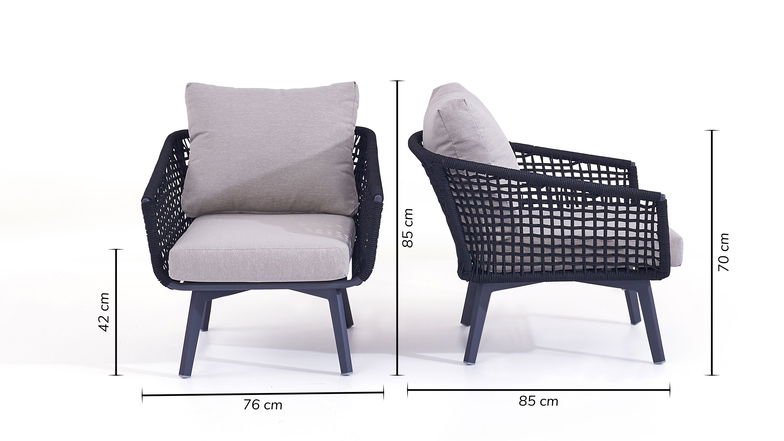 Sessel Diva (grau)