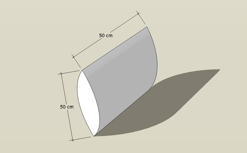 Kissen 50cm x 50cm (beige)