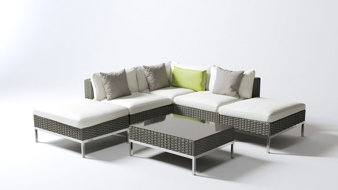 Dijon Rücken- und Sitzauflagen