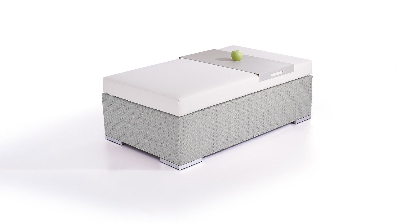 Cube Hocker 125 cm (grau)