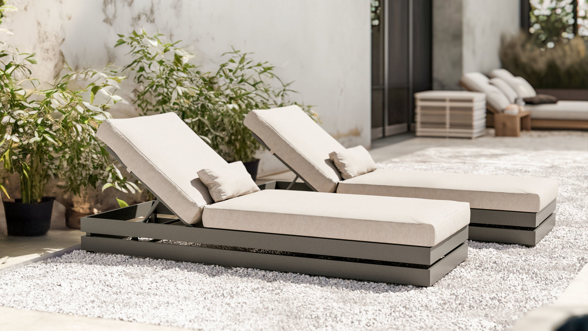 Casella Sun Lounger Set Compact