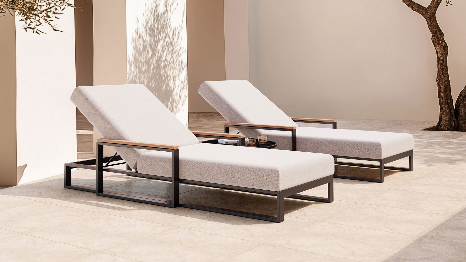 Matoyo Line - Matoyo Sun Lounger in einem stilvollen Anwesen