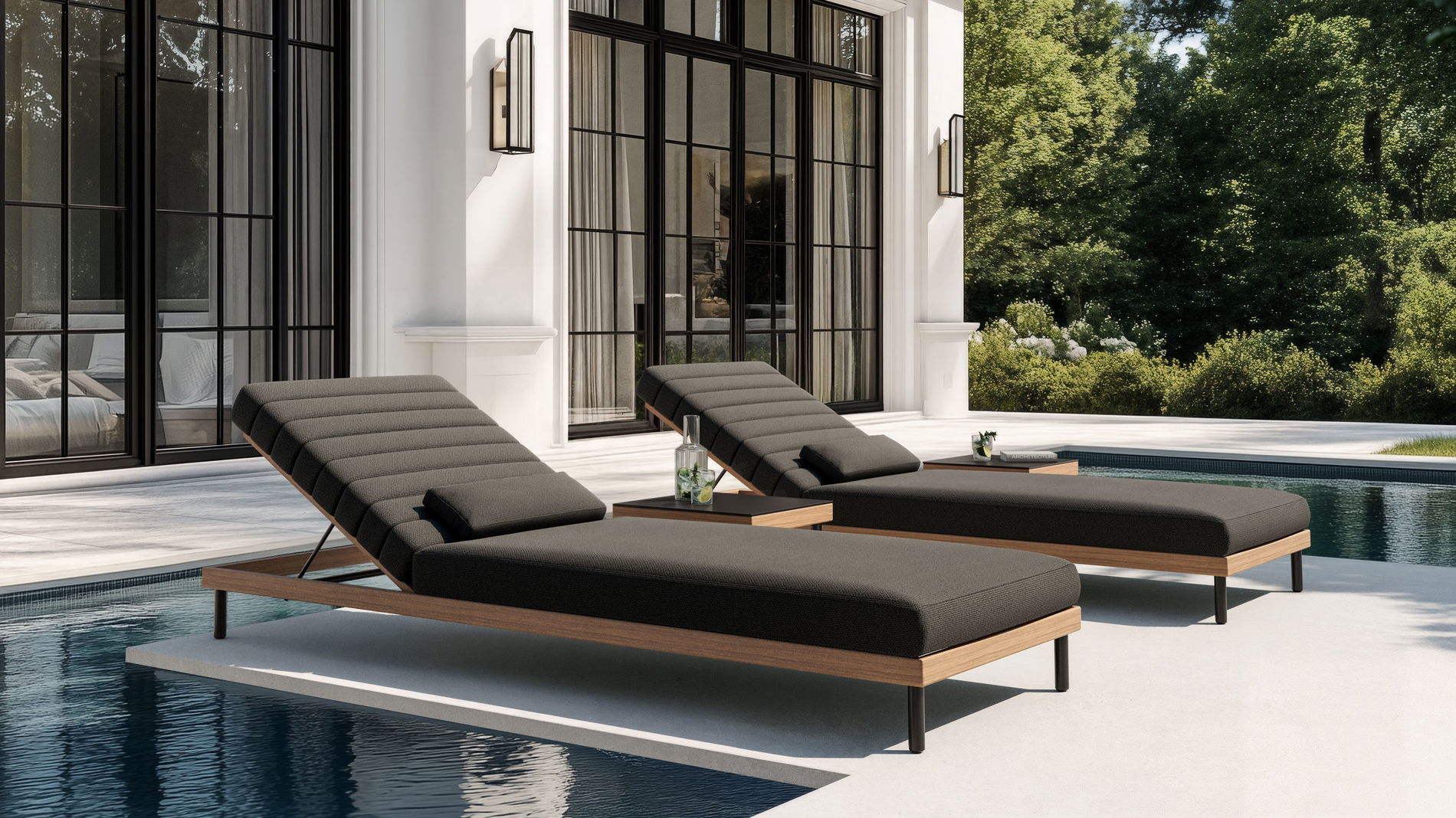 Design-Sonnenliegen für Garten und Terrasse